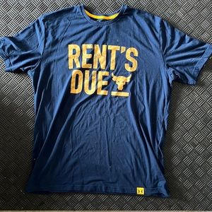 Mens Size Large (L) Under Armor Navy Blue Short Sleeved Tee Shirt